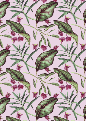 Fabric roller blind Tropical leaves