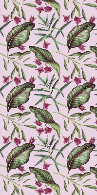 Fabric roller blind Tropical leaves