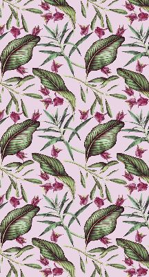 Fabric roller blind Tropical leaves