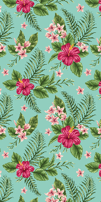 Roller blind for large window Exotic plants