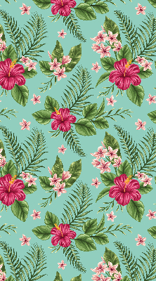 Roller blind for large window Exotic plants
