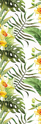 Fabric roller blind Yellow flower