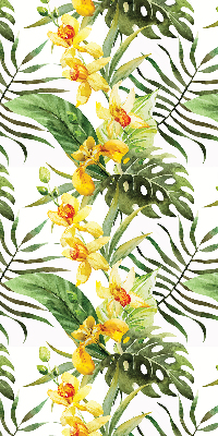 Fabric roller blind Yellow flower