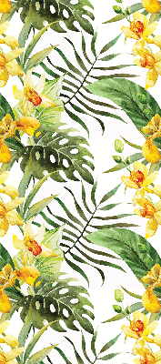 Fabric roller blind Yellow flower