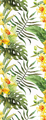 Fabric roller blind Yellow flower