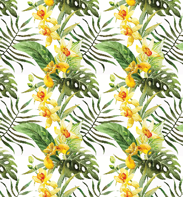 Fabric roller blind Yellow flower