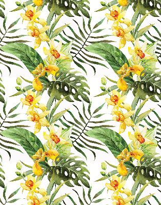 Fabric roller blind Yellow flower