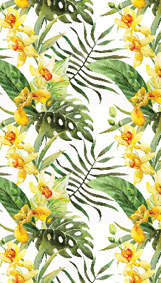 Fabric roller blind Yellow flower