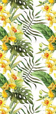 Fabric roller blind Yellow flower