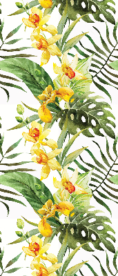 Fabric roller blind Yellow flower