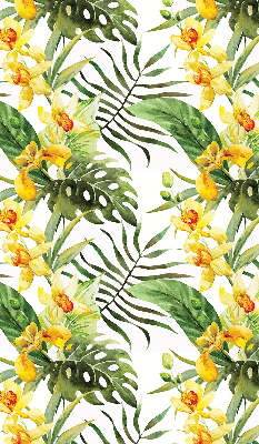 Fabric roller blind Yellow flower