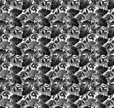 Modern roller blind Gray leaves