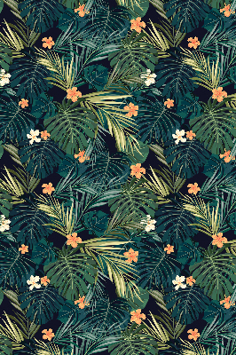 Fabric roller blind Tropical leaves and flowers