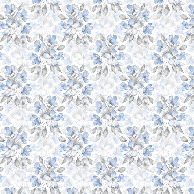 Roller blind for large window Flowers