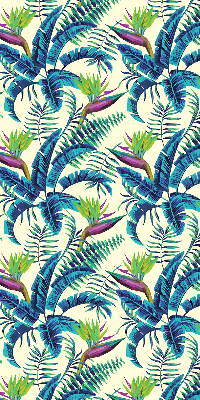 Fabric roller blind Tropical plants