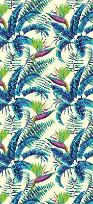 Fabric roller blind Tropical plants
