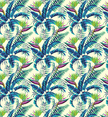 Fabric roller blind Tropical plants
