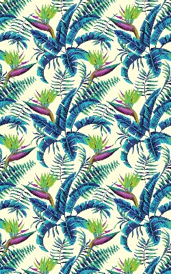 Fabric roller blind Tropical plants