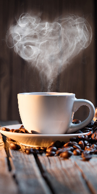 Modern roller blind A cup of coffee