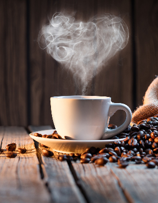 Modern roller blind A cup of coffee