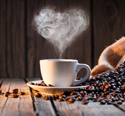 Modern roller blind A cup of coffee
