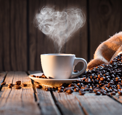 Modern roller blind A cup of coffee