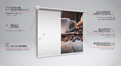 Modern roller blind A cup of coffee