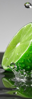 Roller blind for large window Limes in water
