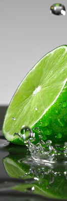Roller blind for large window Limes in water