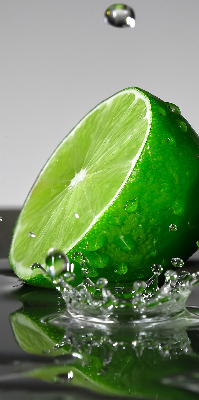 Roller blind for large window Limes in water