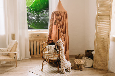 Roller blind for large window Limes in water