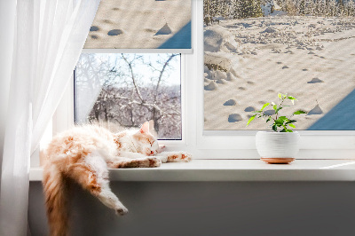 Roller blind for large window Mountains