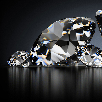 Modern roller blind Diamonds