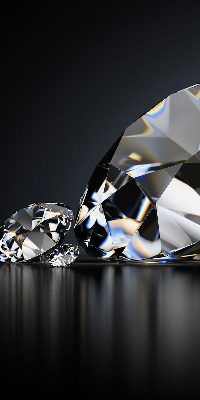 Modern roller blind Diamonds