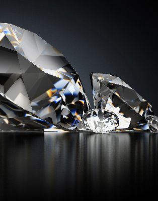 Modern roller blind Diamonds