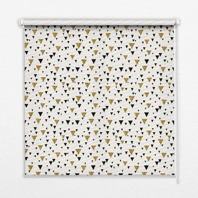 Roller blind for large window Triangles