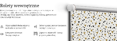 Roller blind for large window Triangles