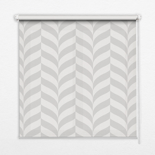 Fabric roller blind Gray herringbone