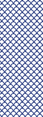 Modern roller blind Blue scales