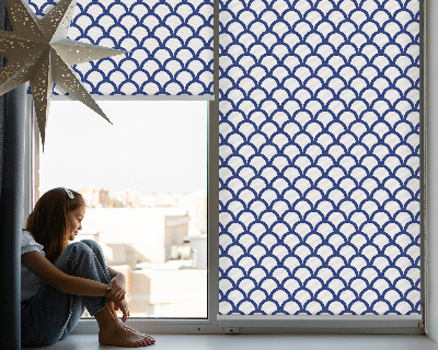 Modern roller blind Blue scales