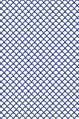 Modern roller blind Blue scales