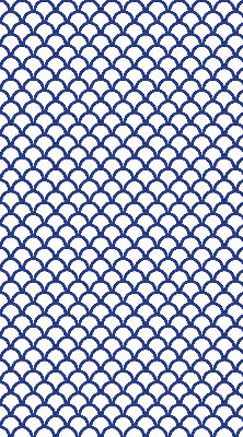 Modern roller blind Blue scales