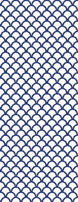 Modern roller blind Blue scales