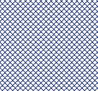Modern roller blind Blue scales