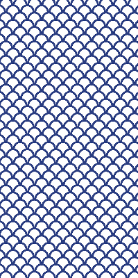 Modern roller blind Blue scales