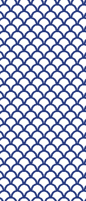 Modern roller blind Blue scales