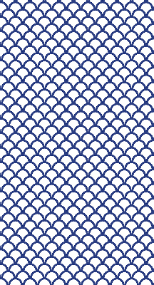 Modern roller blind Blue scales