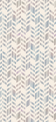 Roller blind for large window Striped fir