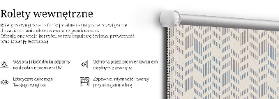 Roller blind for large window Striped fir