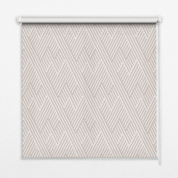 Fabric roller blind Beige stripes